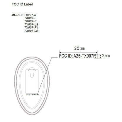 Substitute for Harbor Breeze A25-TX007-R1/N/L/S/LS/LR Ceiling Fan Remote Control [RRTX007]