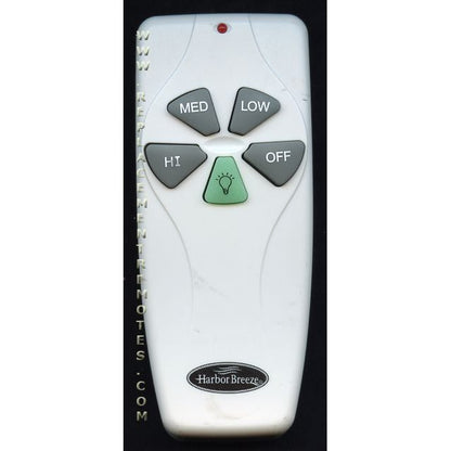 Substitute for Harbor Breeze KUJCE9103 Ceiling Fan Remote Control [FAN53TW]