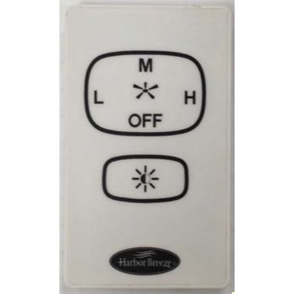 Substitute for Harbor Breeze UC7221T CHQ7221T Ceiling Fan Remote Control [RR7221T]