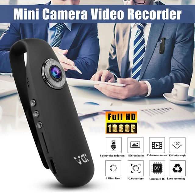 HD 1080P 130 Mini Camcorder Dash Cam Police Body Motorcycle Bike Motion Camera