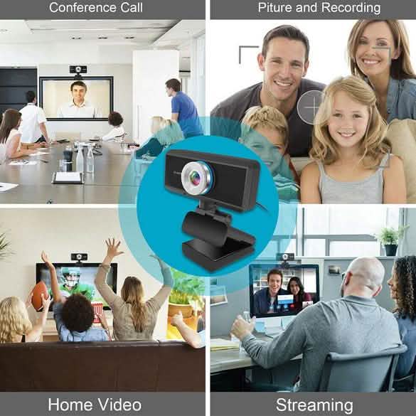 HD 1080P Desktop PC Video Calling Webcam with Microphone