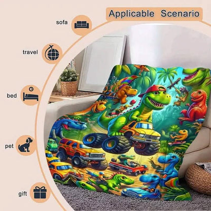 HD Digital Print Flannel Throw Blanket