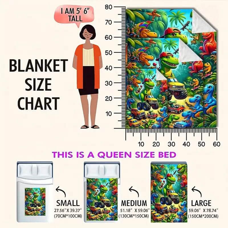 HD Digital Print Flannel Throw Blanket