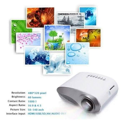 HD LED Projector Mini 3D Home Theater Cinema