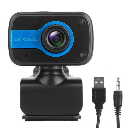 HD Webcam USB PC with Microphone Rotatable Clip