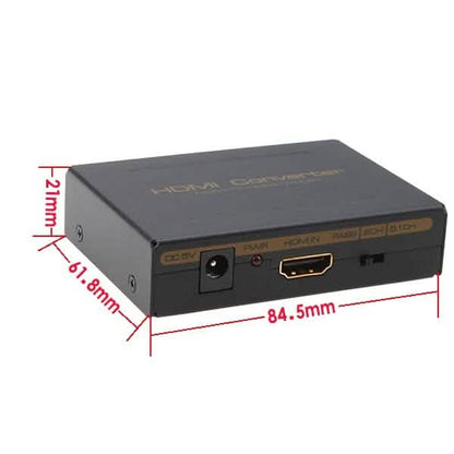 HDMI to HDMI + SPDIF + RCA L / R Audio Extractor - Converter