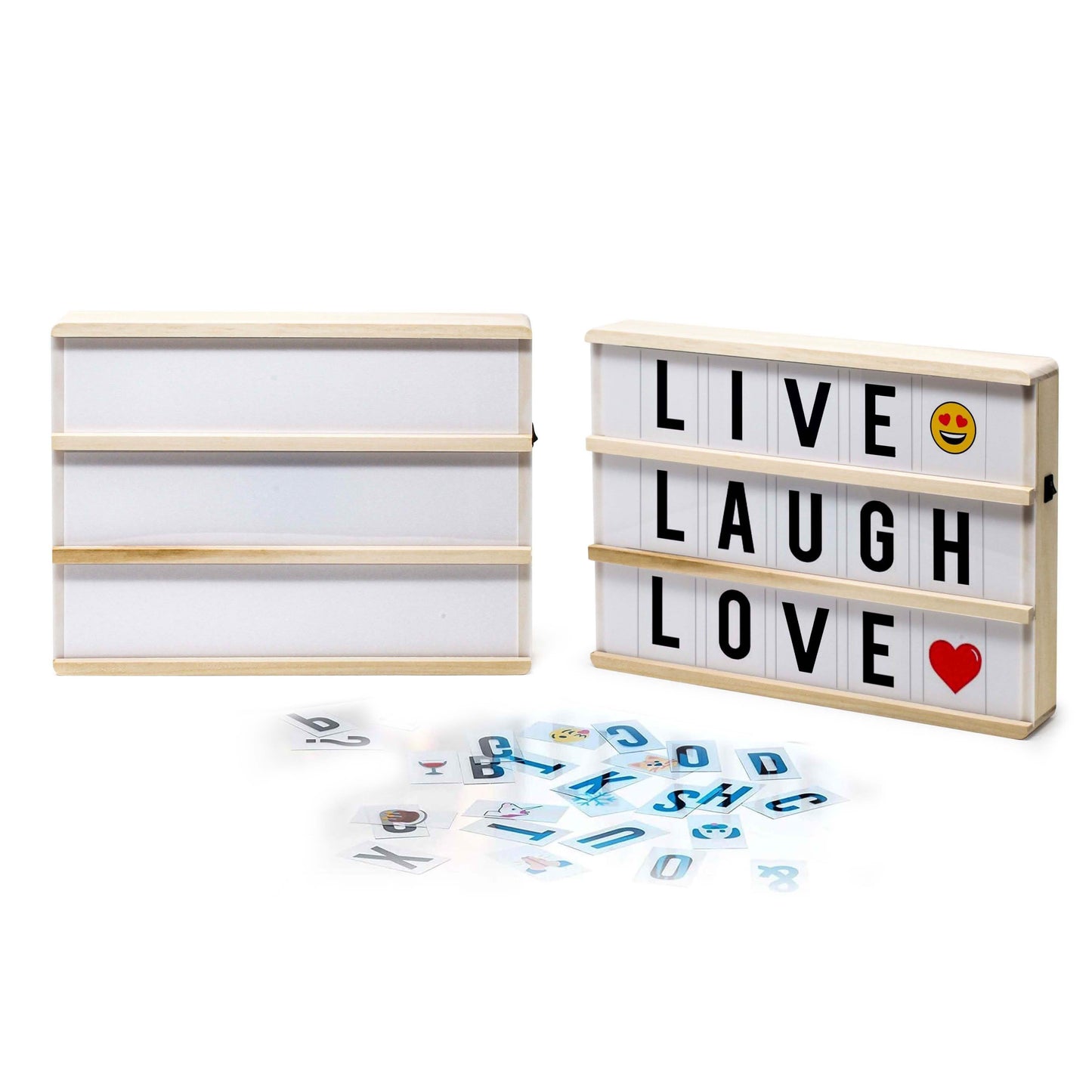 Hearth & Haven Wooden LED Light-Up Message Lightbox