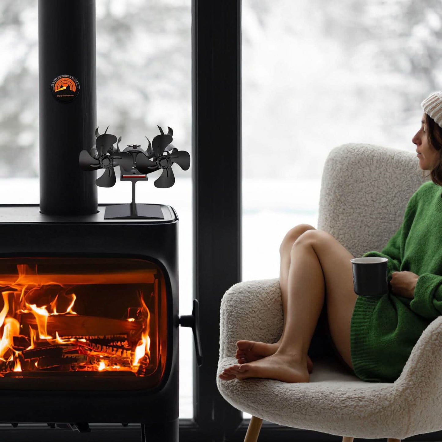 Heat Powered Wood Stove Fan