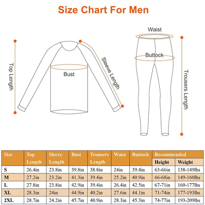 Heated Underwear Long Shirt and Pants Set
