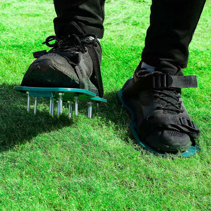 Heavy Duty Lawn Aerator Shoes with Adjustable Straps