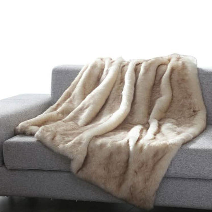 Heavy Faux Fur Throw Blanket – Assorted Styles