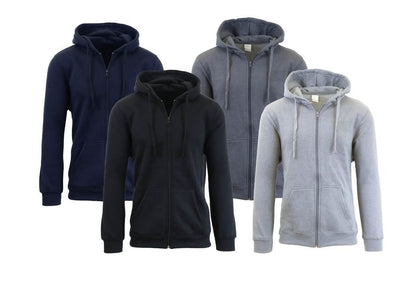 Heavy Fleece Lined Zippered or Pullover Hoodie - Size XXXL