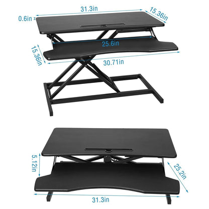 Height Adjustable Standing Desk Converter Workstation