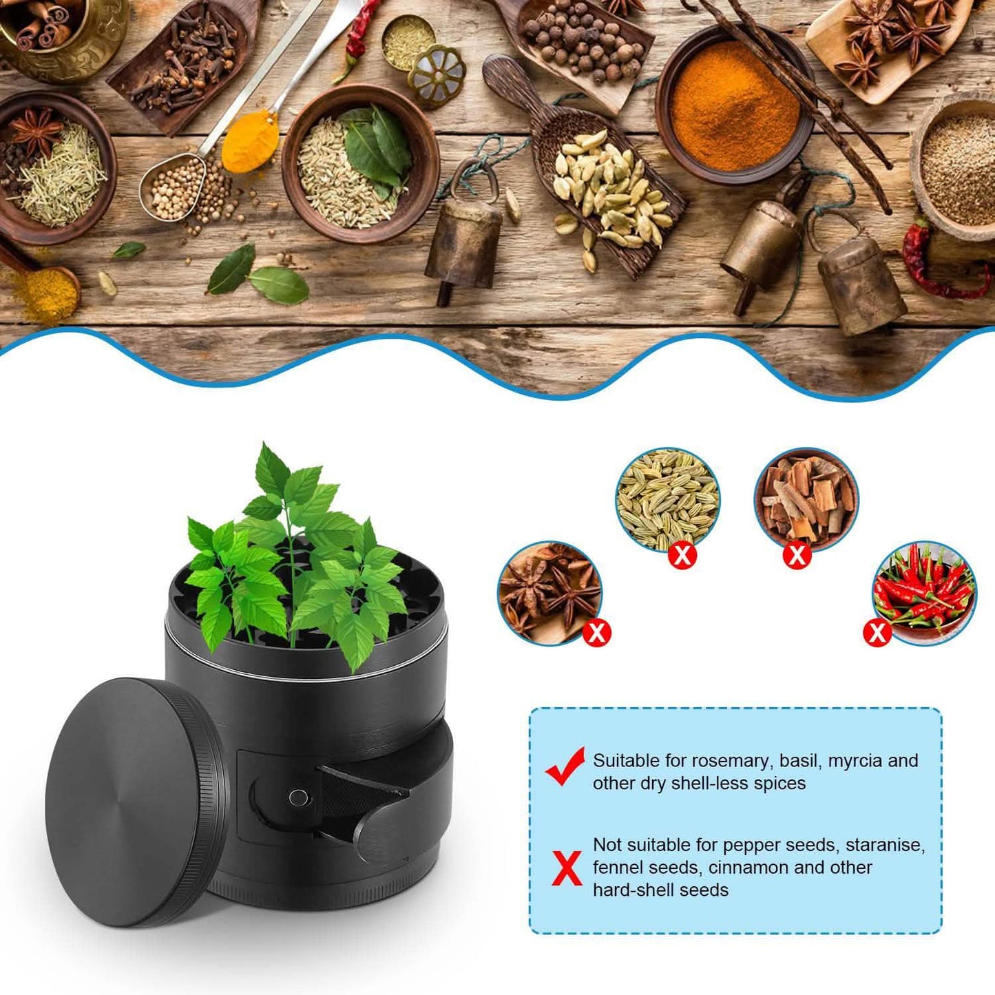 Herb Spice Tobacco Grinder
