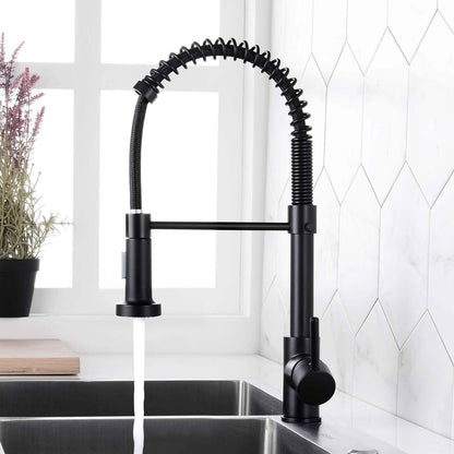 High Arc Spring Kitchen Sink Faucet
