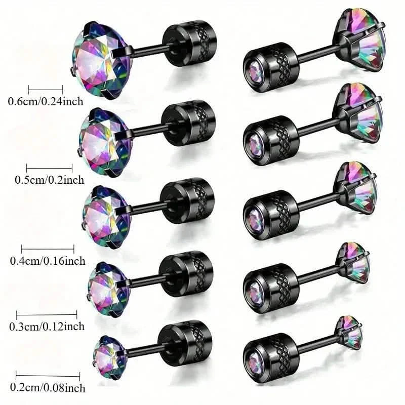 High-End Synthetic Zirconia Earrings