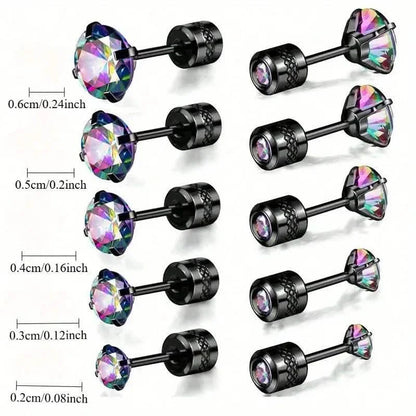 High-End Synthetic Zirconia Earrings