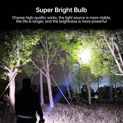 COB 7 LED Handheld Flashlight - Rechargeable, Portable, and Water-Resistant with USB Charging