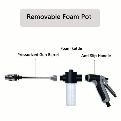 High-Pressure Car Wash Sprayer with Adjustable Nozzle