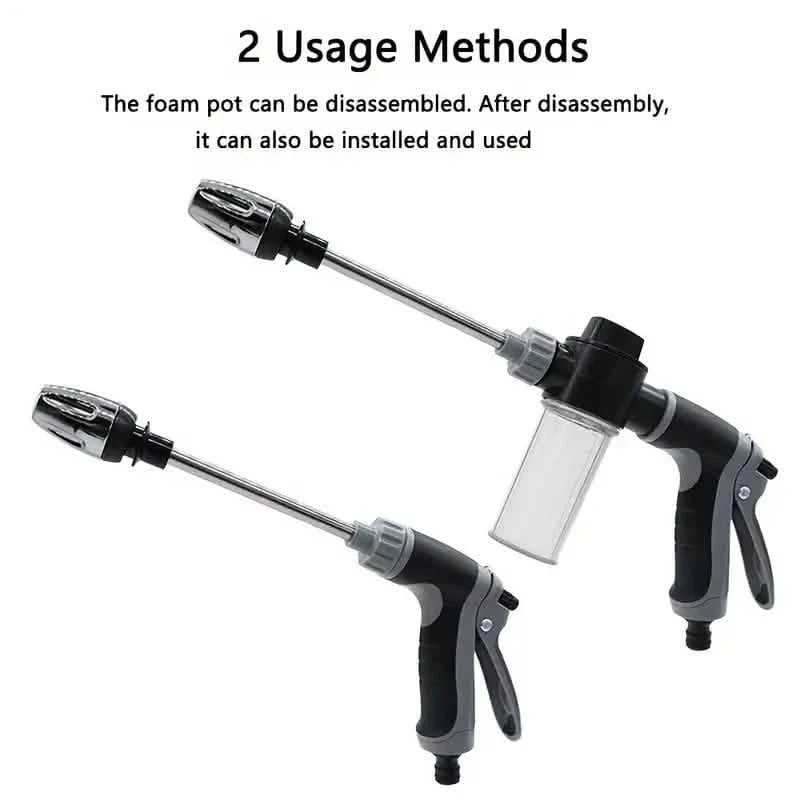 High-Pressure Car Wash Sprayer with Adjustable Nozzle