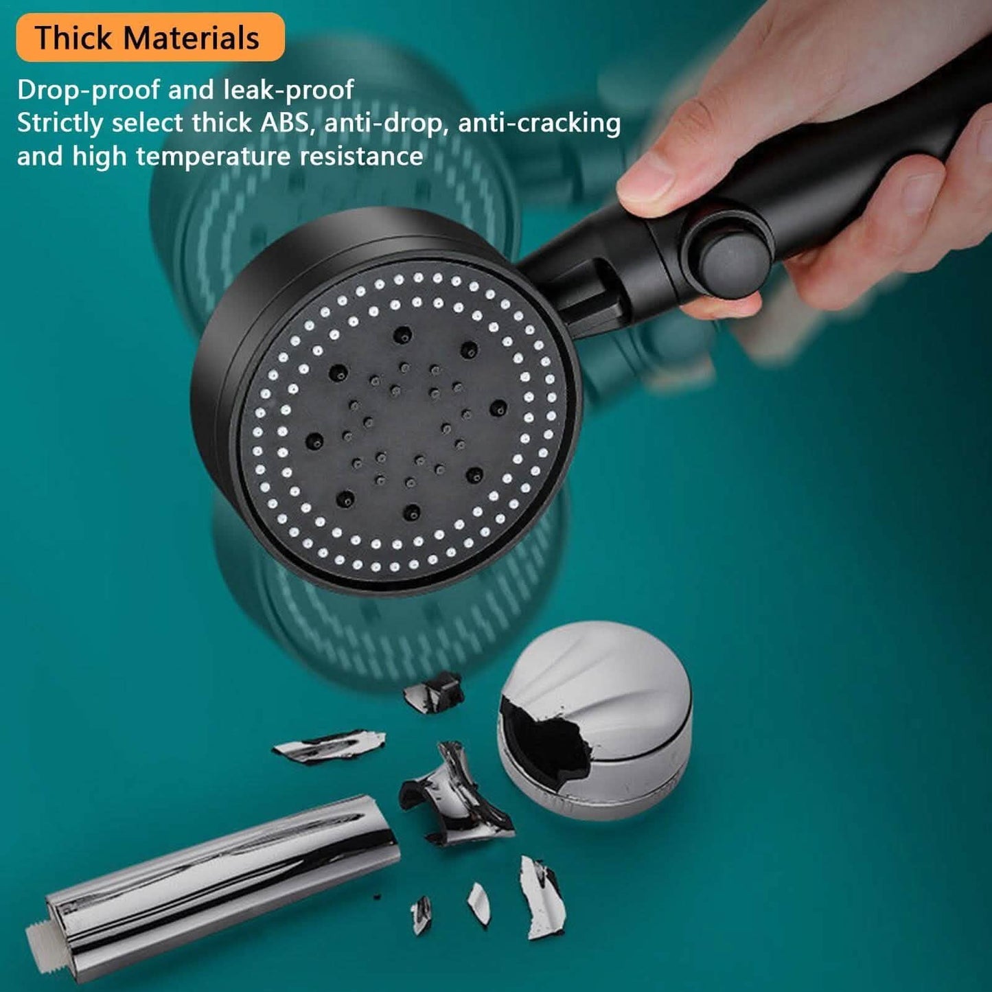 High-Pressure Shower Head 5-Modes Adjustable Faucet Aerator Water Saving