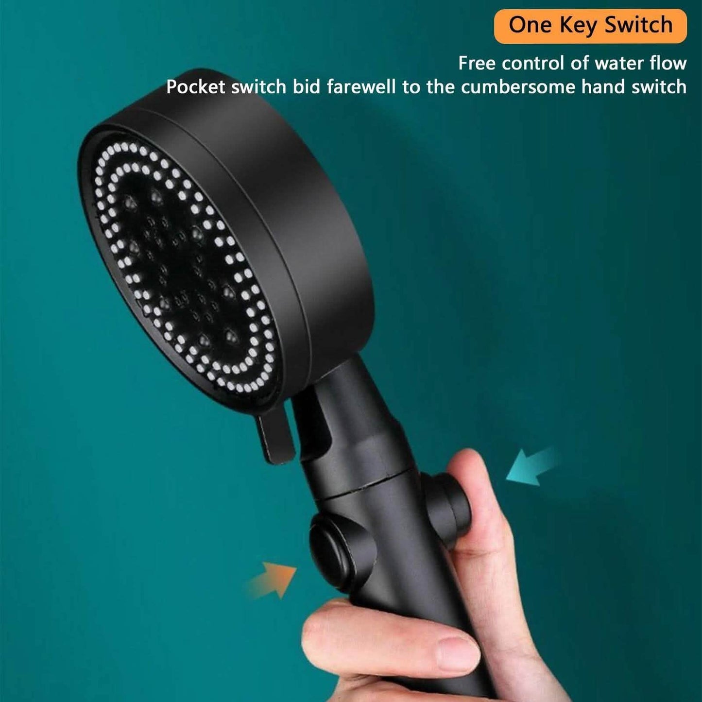 High-Pressure Shower Head 5-Modes Adjustable Faucet Aerator Water Saving