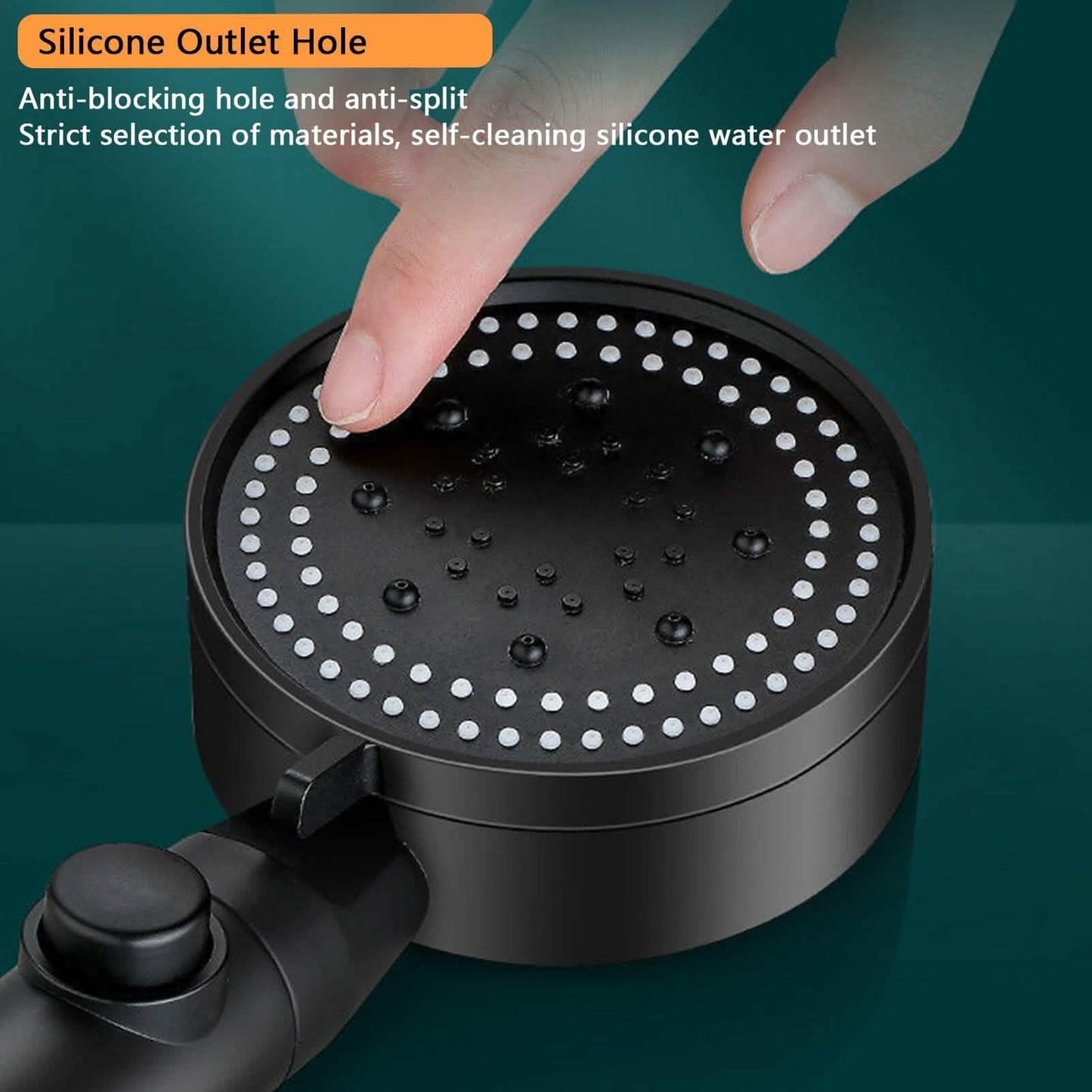 High-Pressure Shower Head 5-Modes Adjustable Faucet Aerator Water Saving