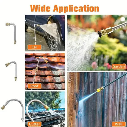 High Pressure Washer Extension Wand, 1/4" Quick Connect Power Washer Lance With 6 Nozzle Tips