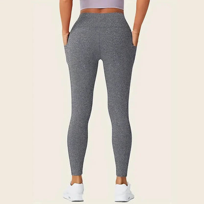 High Rise Butt Lifting Seamless Leggings with Phone Pockets
