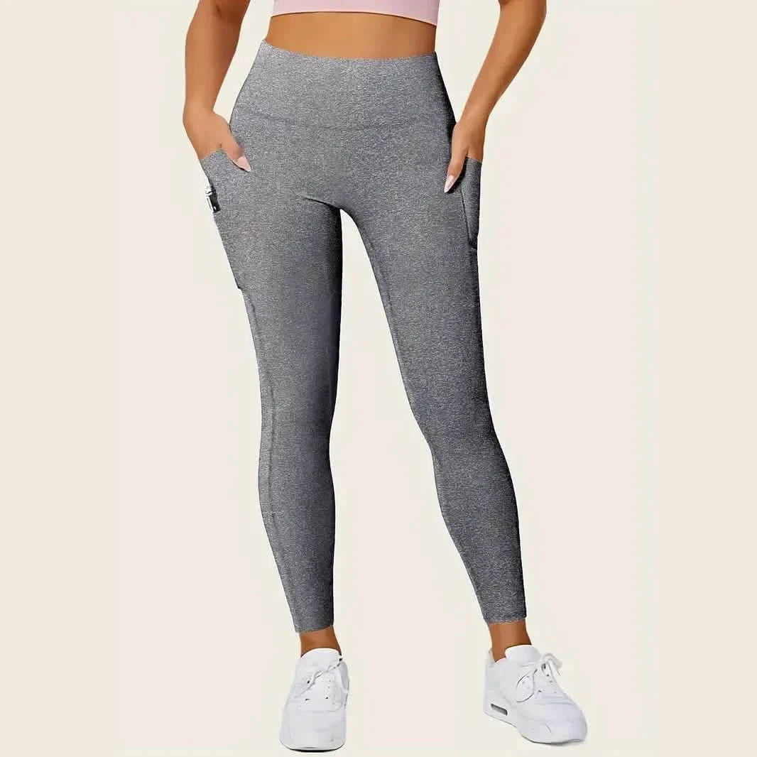 High Rise Butt Lifting Seamless Leggings with Phone Pockets