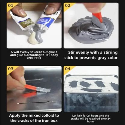 High-Strength Metal Repair Epoxy Adhesive 20g Water-Resistant Sealant for Plastic, Stone, Plaster & Metals