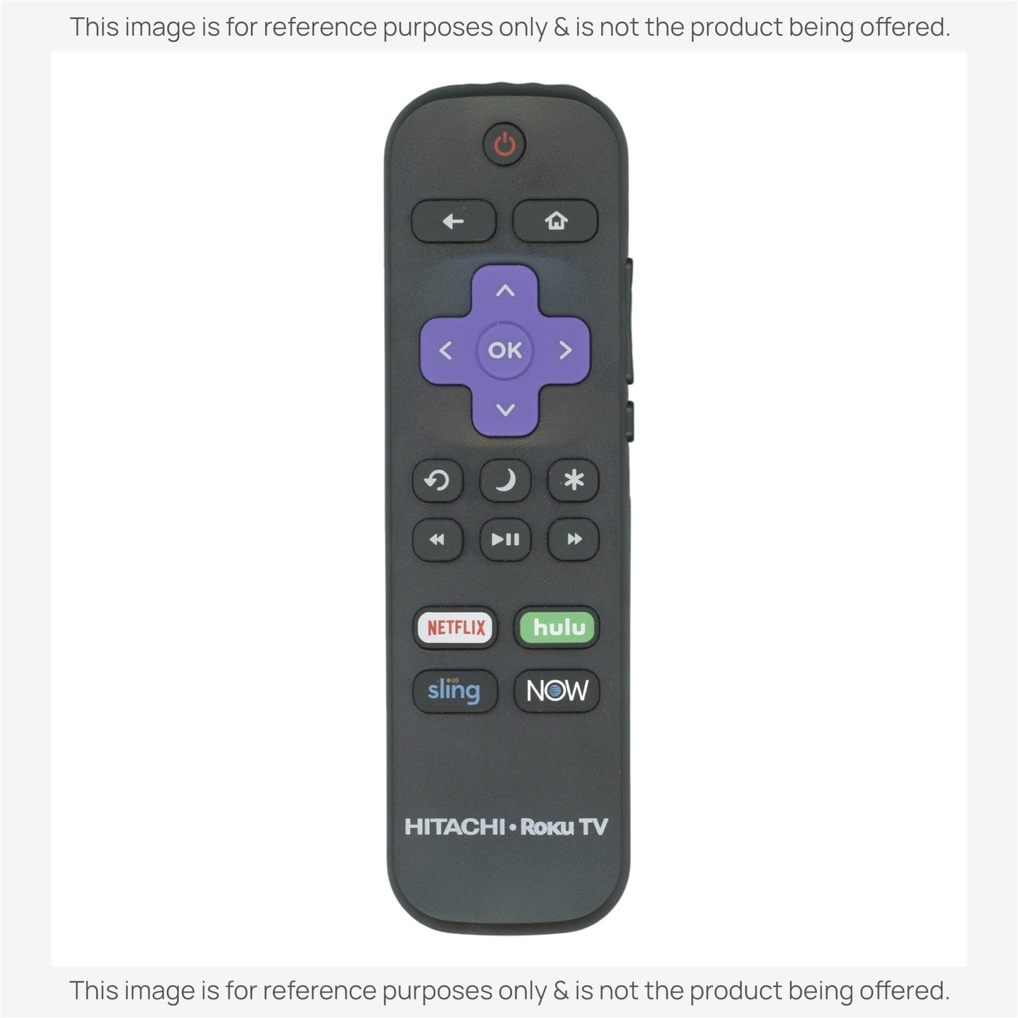 Substitute for Hitachi 101018E0017 2019 Roku TV Remote Control [RRLF16]