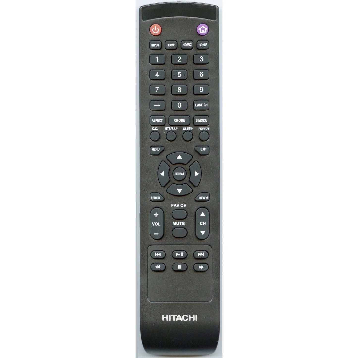 Hitachi 830100K8700070 TV Remote Control