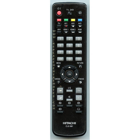 Hitachi CLE981 TV Remote Control