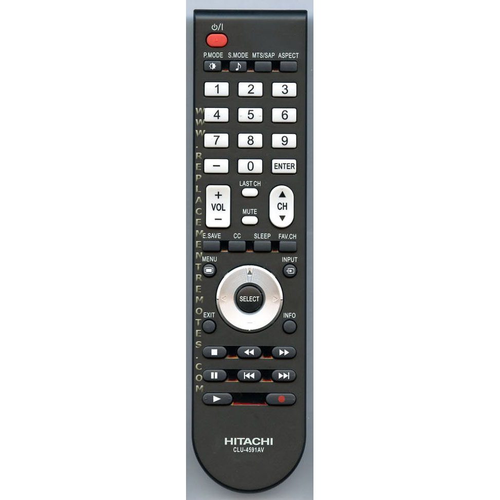Hitachi CLU4591AV TV Remote Control