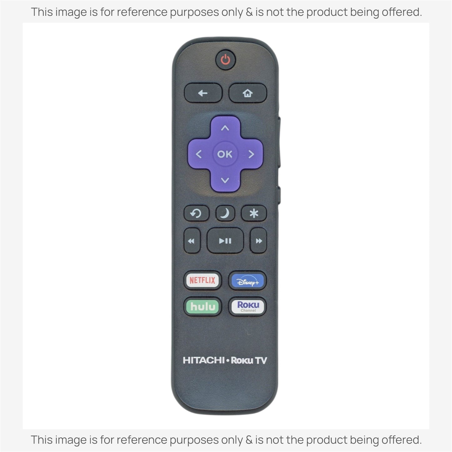 Substitute for Hitachi RC-472 Roku TV Remote Control [RRST01]