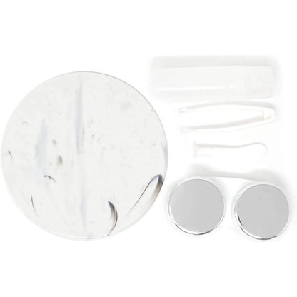 Honbay Fashion Marble Contact Lens Case with Mirror