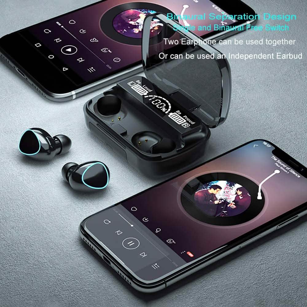Hornorm Bluetooth 5.1 Earphones Auto Pairing Bluetooth Headphones