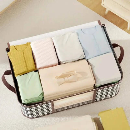 Houndstooth Large Storage Bag