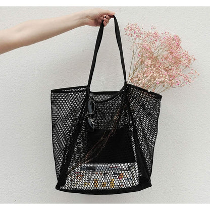 HOXIS Mesh Beach Tote Women's Shoulder Bag