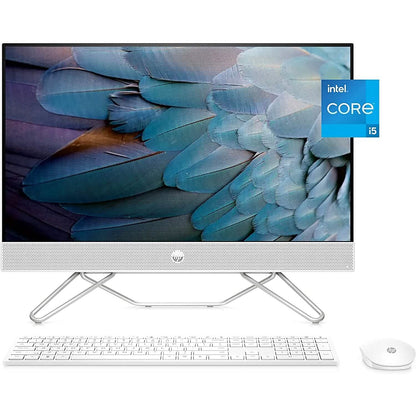 HP All-in-One Bundle PC, 23.8" FHD Touchscreen Display, Intel Core i5-1235U 8GB RAM 512GB SSD (Refurbished)