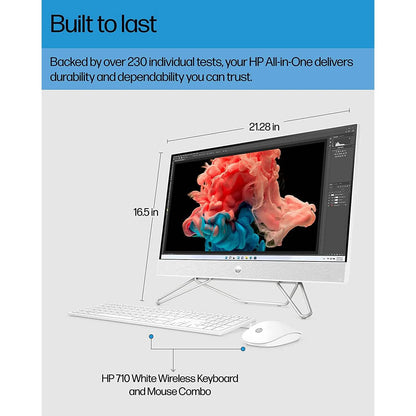 HP All-in-One Bundle PC, 23.8" FHD Touchscreen Display, Intel Core i5-1235U 8GB RAM 512GB SSD (Refurbished)