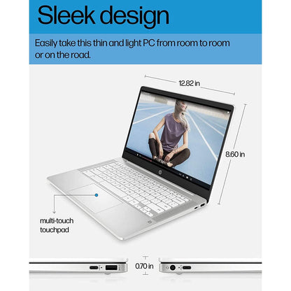 HP Chromebook 14" Laptop Intel Celeron N4120 Processor 4GB RAM 64GB SSD (Refurbished)