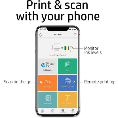 HP DeskJet 3755 Compact All-in-One Wireless Printer (Refurbished)
