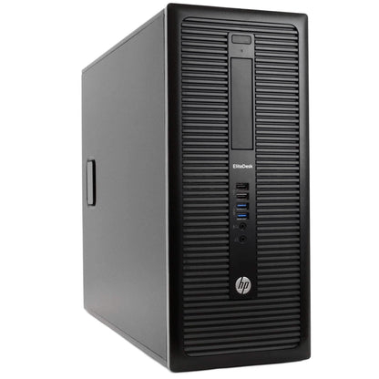 HP EliteDesk 800 G1 PC Windows 10 with 22" Widescreen Monitor (Refurbished)