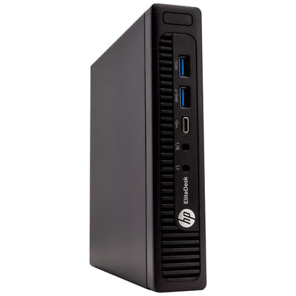 HP EliteDesk 800G14 Tiny Form Factor Computer PC - Windows 10 Professional 64 bit (Refurbished)