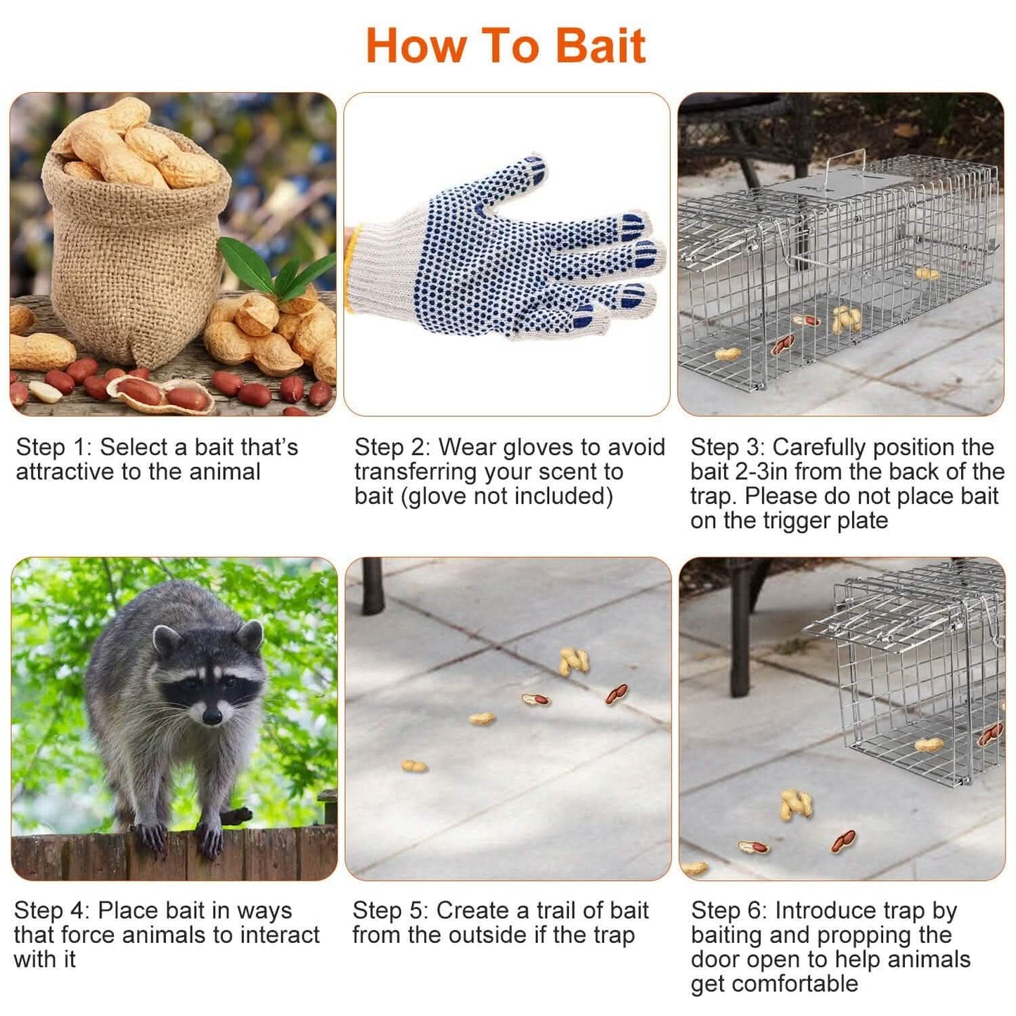 Humane Live Animal Rodent Cage Collapsible Galvanized Wire