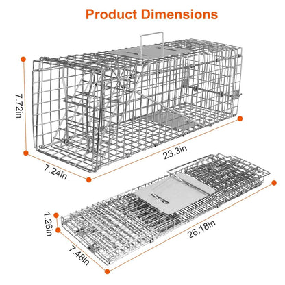 Humane Live Animal Rodent Cage Collapsible Galvanized Wire