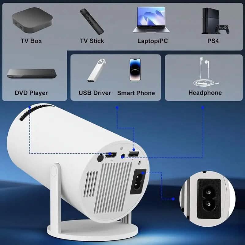 HY300 Pro Mini Portable Projector