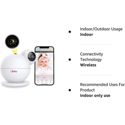 iBaby M8 2K Smart Baby Monitor, 355° Pan 110° Tilt and 2-Way Talk  (Refurbished)